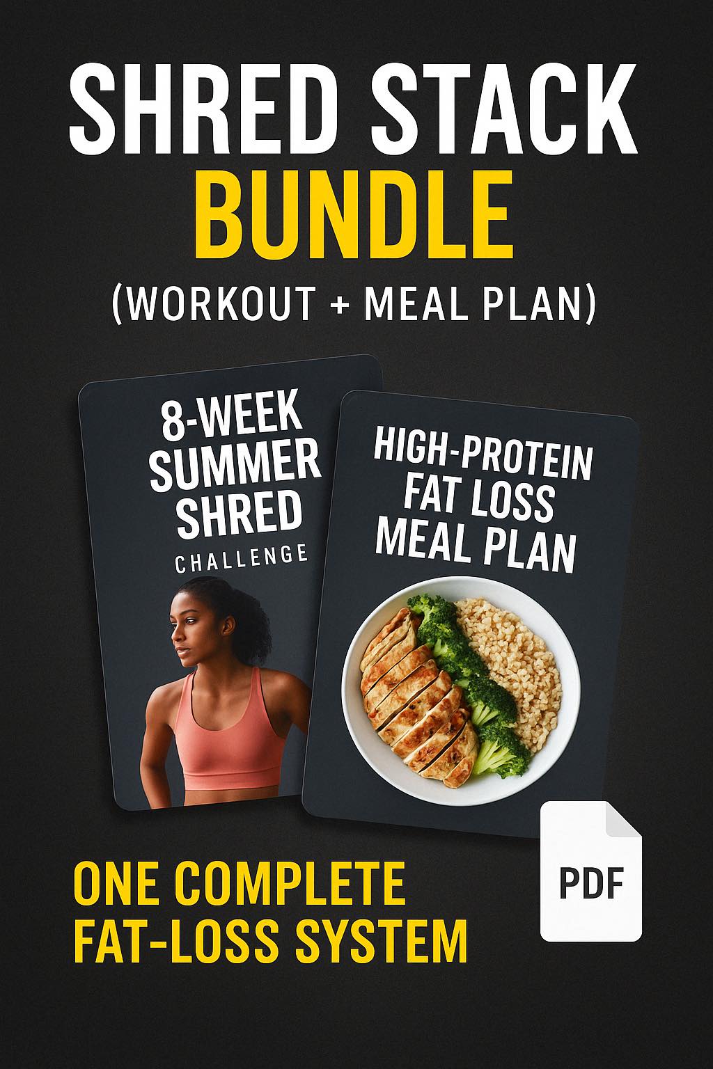 Shred Stack Bundle (Workout + Meal Plan)